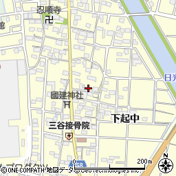 愛知県稲沢市平和町（下起中）周辺の地図
