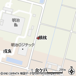 愛知県稲沢市平和町下三宅横枕周辺の地図