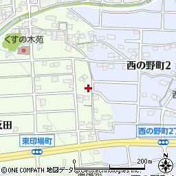 愛知県尾張旭市西の野町豆塚周辺の地図