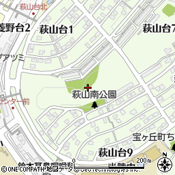 愛知県瀬戸市萩山台8丁目周辺の地図