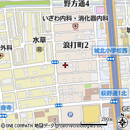 愛知県名古屋市北区浪打町2丁目48周辺の地図