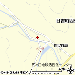 京都府南丹市日吉町四ツ谷（釜ケ瀬）周辺の地図