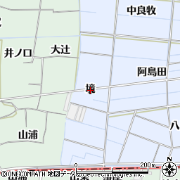 愛知県稲沢市南麻績町（境）周辺の地図