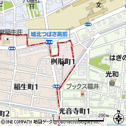 愛知県名古屋市西区桝形町1丁目周辺の地図