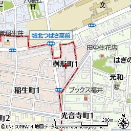 愛知県名古屋市西区桝形町周辺の地図
