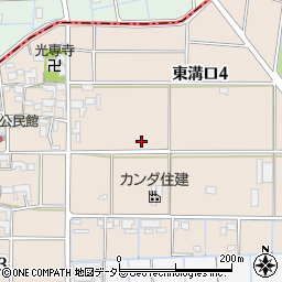 愛知県あま市東溝口周辺の地図