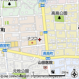 愛知県名古屋市守山区森宮町254-1周辺の地図