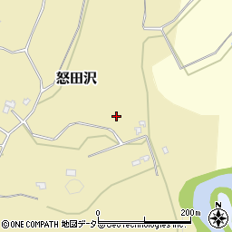 千葉県君津市怒田沢周辺の地図