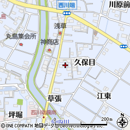 愛知県愛西市西川端町住田前周辺の地図