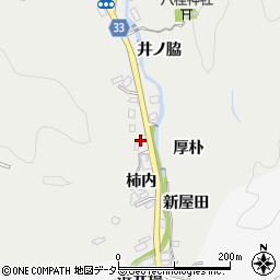 愛知県豊田市上渡合町柿内周辺の地図