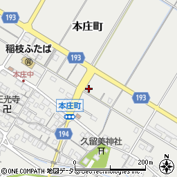 滋賀県彦根市本庄町1496周辺の地図