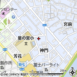 金沢屋阿原星の宮店周辺の地図