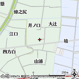 愛知県稲沢市目比町井ノ口周辺の地図