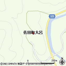 島根県出雲市佐田町大呂周辺の地図