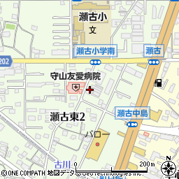 名古屋瀬古郵便局周辺の地図