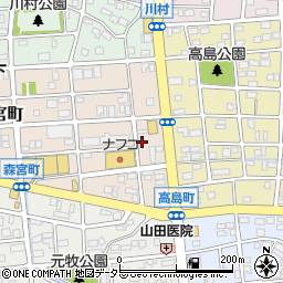 愛知県名古屋市守山区森宮町253周辺の地図
