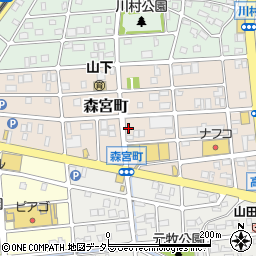 愛知県名古屋市守山区森宮町193-3周辺の地図