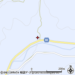 愛知県豊田市稲武町カンバヤケ周辺の地図