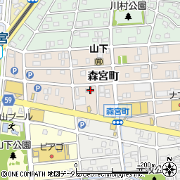 愛知県名古屋市守山区森宮町170周辺の地図