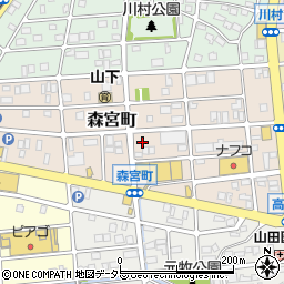 愛知県名古屋市守山区森宮町193-2周辺の地図