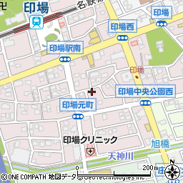 大島マンション印場元町周辺の地図