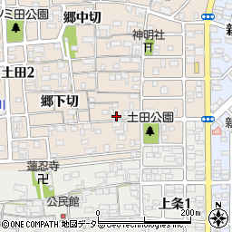 愛知県清須市土田郷前周辺の地図