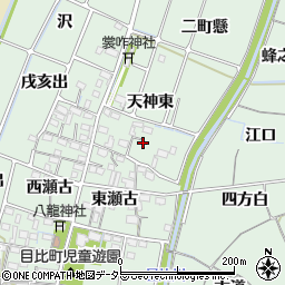 愛知県稲沢市目比町天神東周辺の地図