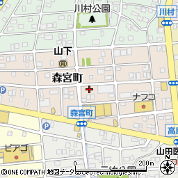 愛知県名古屋市守山区森宮町194周辺の地図