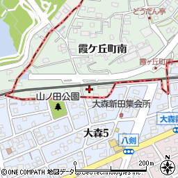 愛知県尾張旭市霞ケ丘町南22周辺の地図