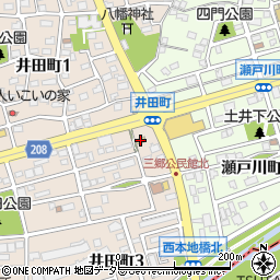 はなまるうどん尾張旭井田町店周辺の地図