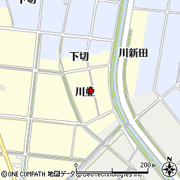 愛知県愛西市立石町（川並）周辺の地図