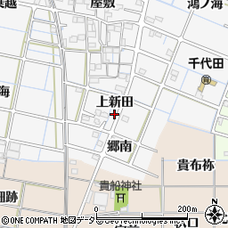愛知県稲沢市坂田町上新田周辺の地図