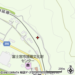 静岡県富士宮市長貫周辺の地図