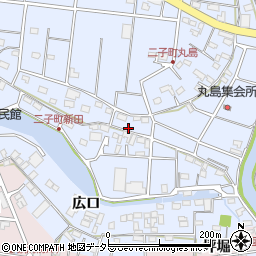 愛知県愛西市二子町新田214-1周辺の地図