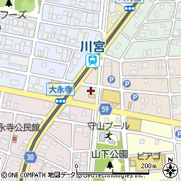 愛知県名古屋市守山区森宮町8周辺の地図