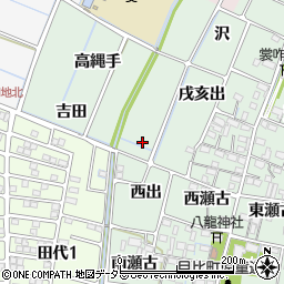 愛知県稲沢市目比町西出周辺の地図