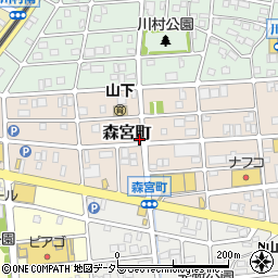 愛知県名古屋市守山区森宮町159周辺の地図