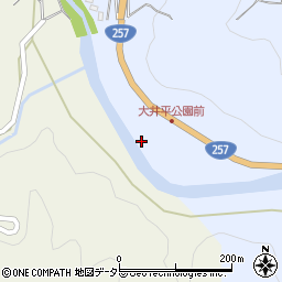 愛知県豊田市稲武町大井平道下周辺の地図