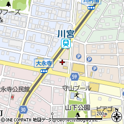 愛知県名古屋市守山区森宮町9周辺の地図