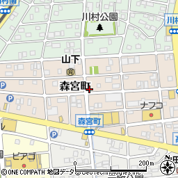 愛知県名古屋市守山区森宮町156周辺の地図