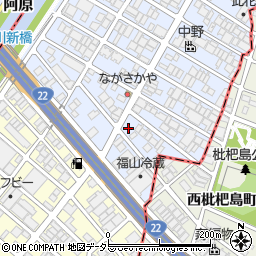 愛知県名古屋市西区あし原町11周辺の地図