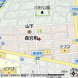 愛知県名古屋市守山区森宮町155周辺の地図