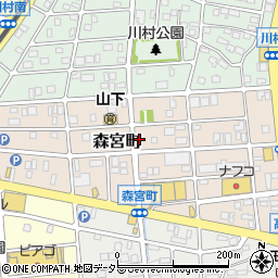 愛知県名古屋市守山区森宮町157周辺の地図
