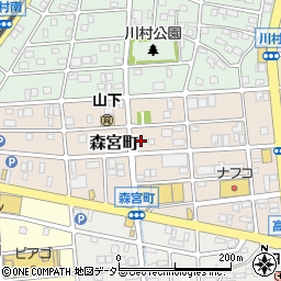 愛知県名古屋市守山区森宮町154周辺の地図