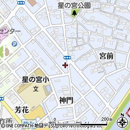 愛知県清須市阿原神門周辺の地図