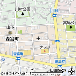 愛知県名古屋市守山区森宮町270周辺の地図