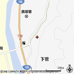 鳥取県日野郡日野町下菅297周辺の地図