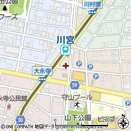 愛知県名古屋市守山区森宮町13周辺の地図