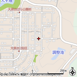 千葉県いすみ市大原台周辺の地図