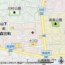 愛知県名古屋市守山区森宮町267周辺の地図
